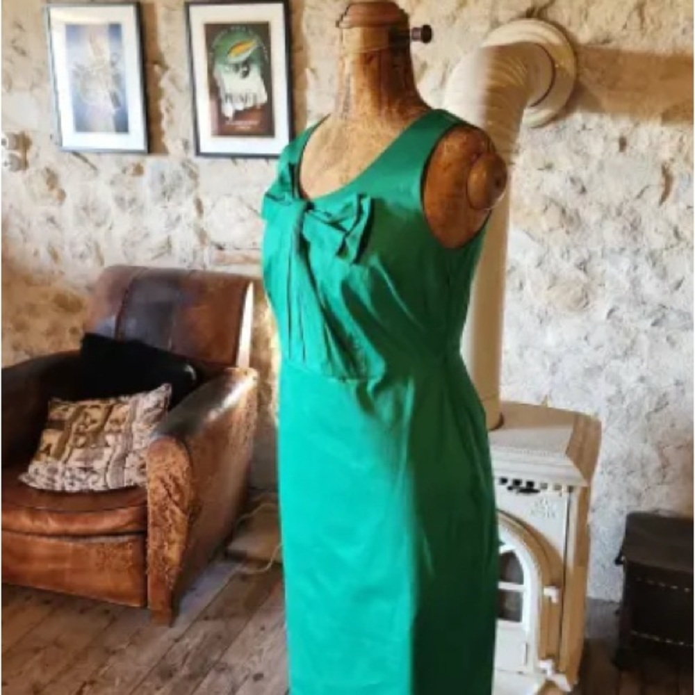 Boden Vibrant Green Midi Dress